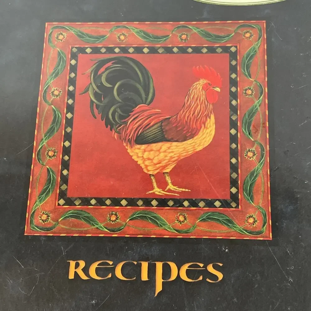 C. R. Gibson Pocket Page Recipe Book Elizabeth Tipton Rooster Country Chicken